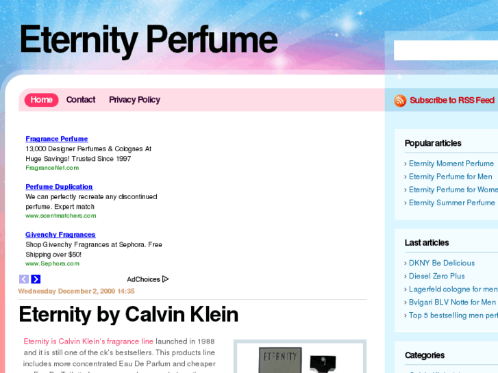 www.eternityperfume.org