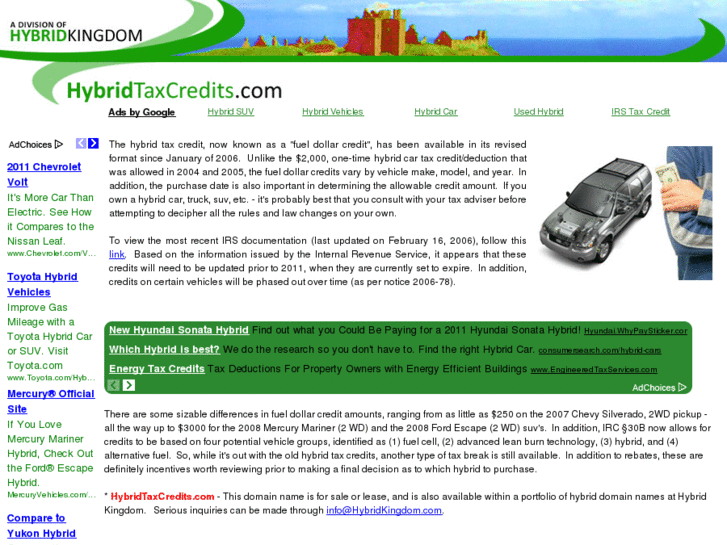 www.hybridtaxcredits.com