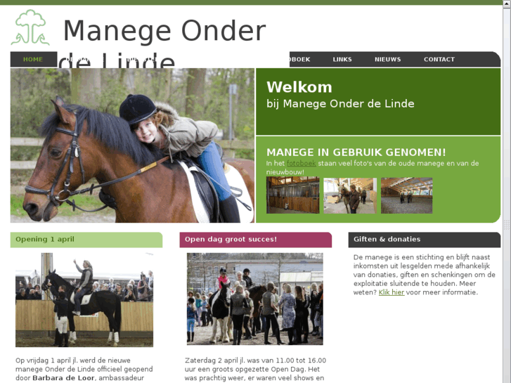 www.manegeonderdelinde.nl
