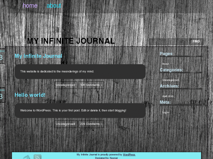 www.myinfinitejournal.com