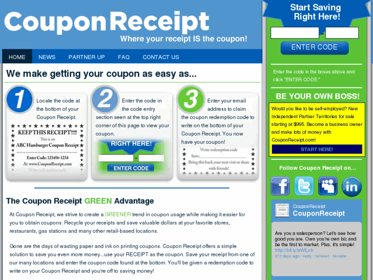 www.couponreceipt.com