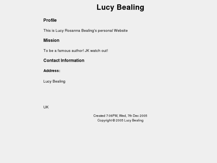 www.lucybealing.com