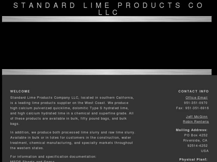 www.standardlime.com