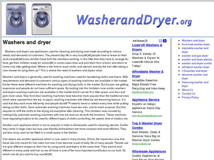 www.washeranddryer.org