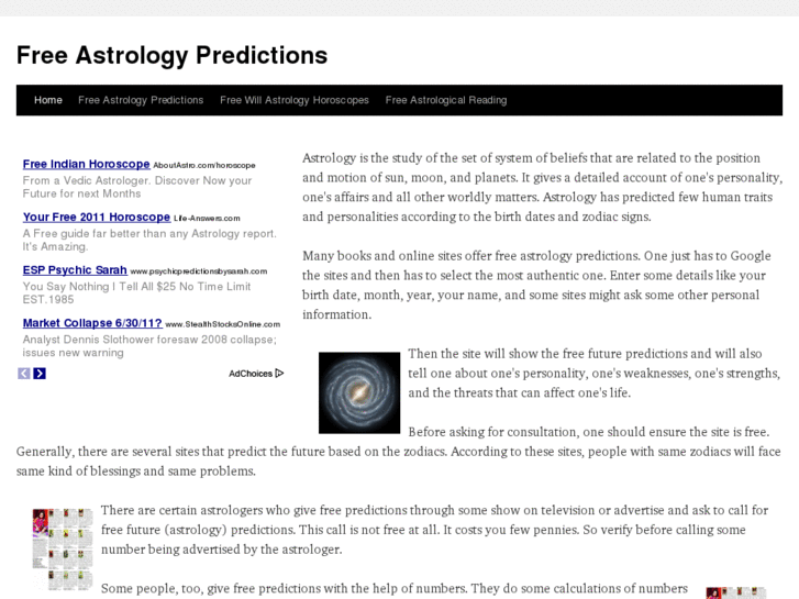 www.freeastrologypredictions.info