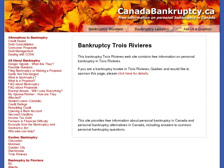 www.troisrivieresbankruptcy.com