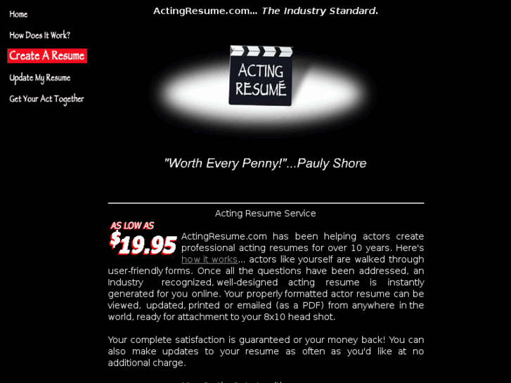 www.actingresume.com