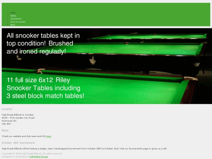 www.highbreakbilliards.com