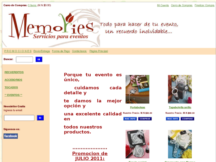 www.memorieseventos.com