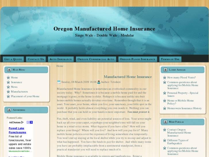 www.oregonmanufacturedhomeins.com