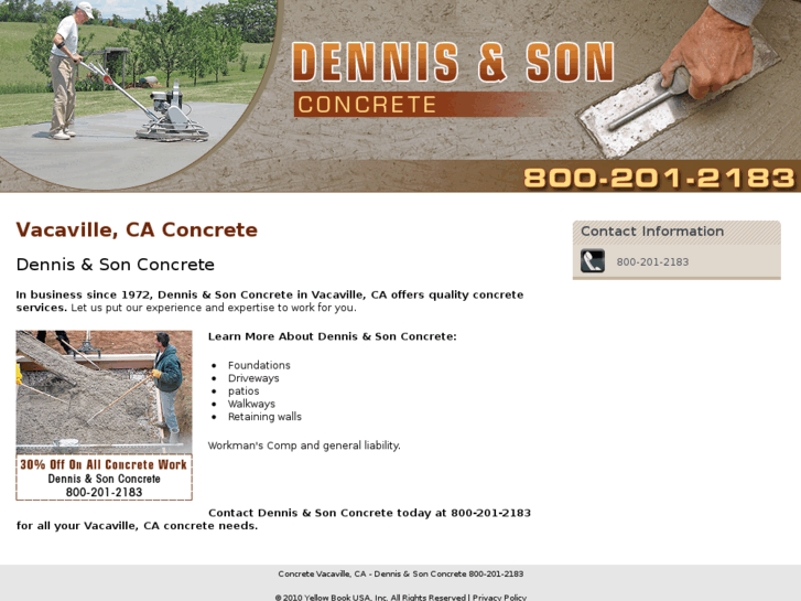 www.dennisandsonconcrete.com