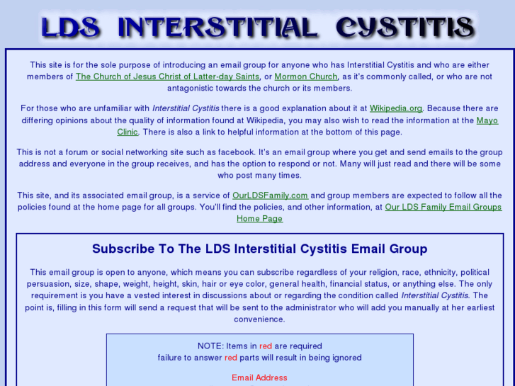 www.ldsinterstitialcystitis.com