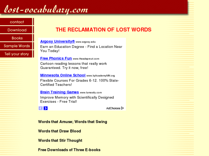 www.lost-vocabulary.com