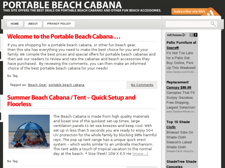 www.portablebeachcabana.com