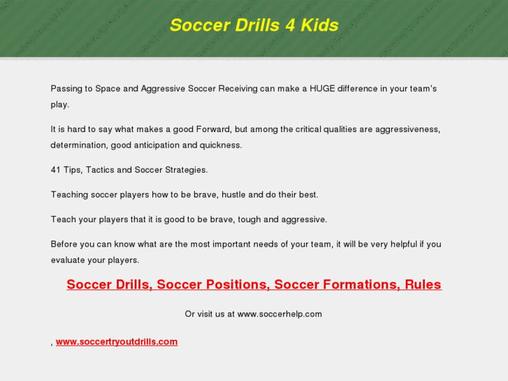 www.soccerdrills4kids.com