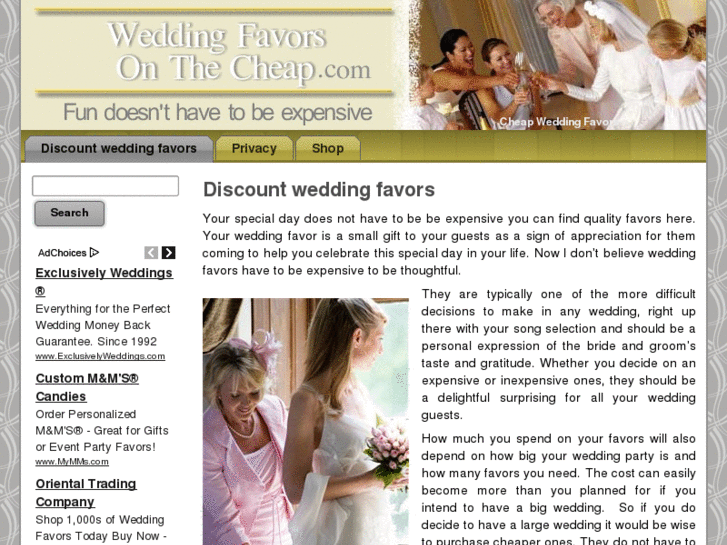 www.weddingfavorsonthecheap.com