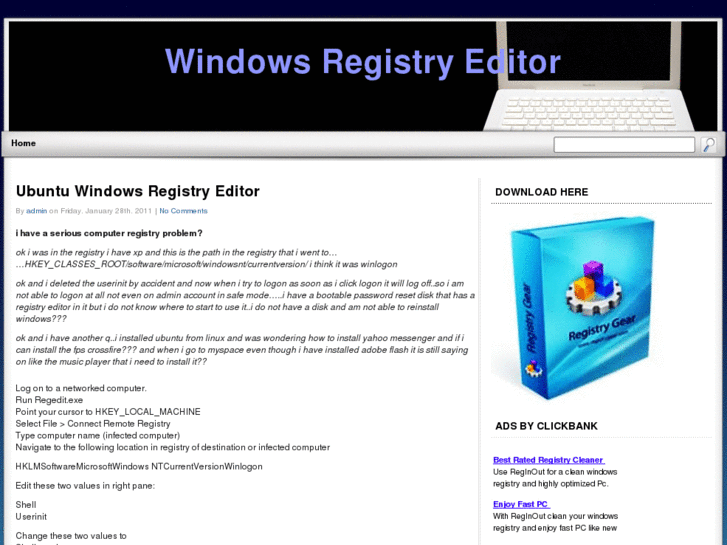 www.windowsregistryeditor.org