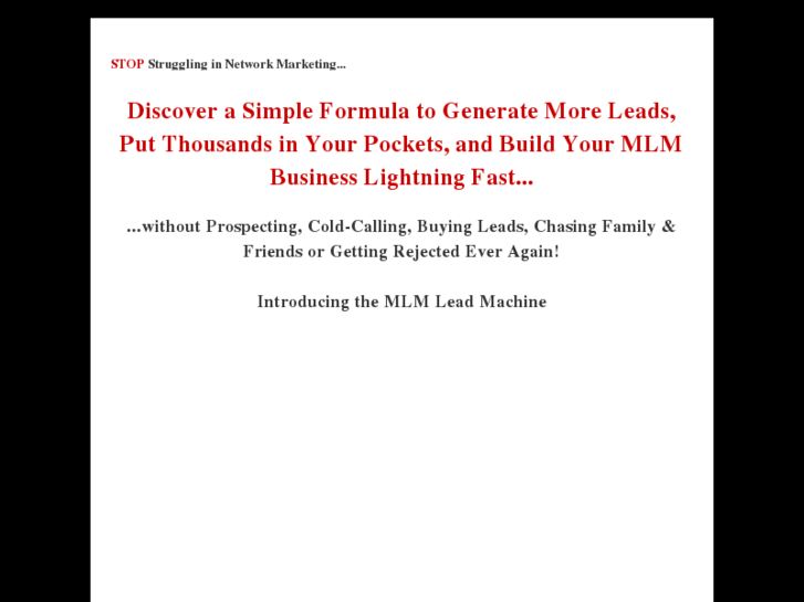 www.mlmleadmachine.com