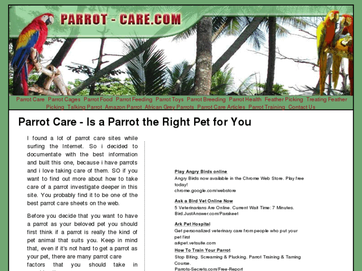 www.parrot-care.com