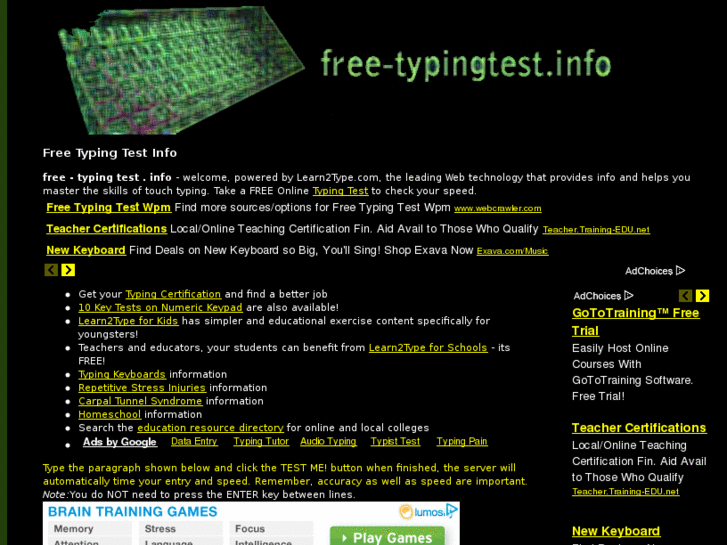 www.free-typingtest.info
