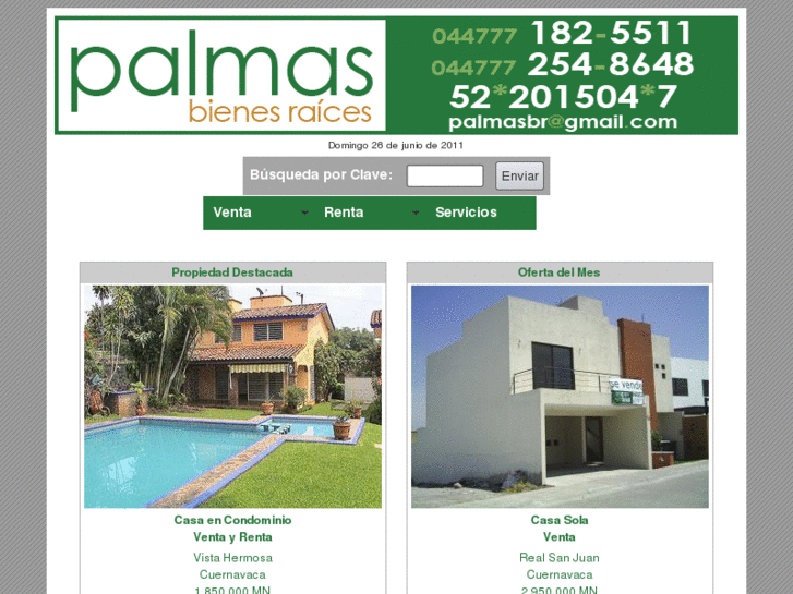 www.palmasbienesraices.com