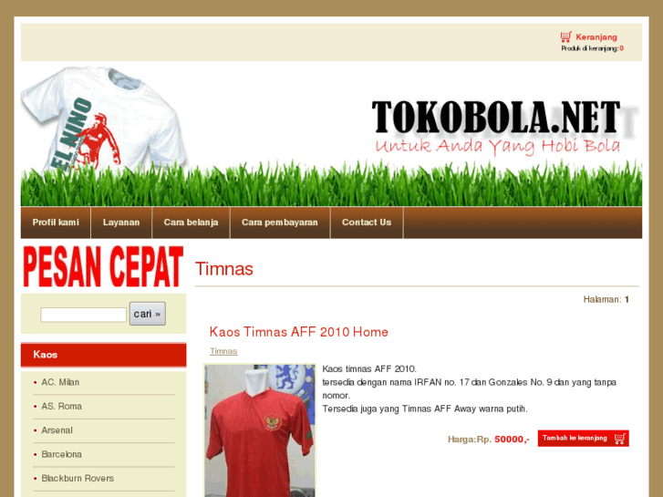 www.tokobola.net