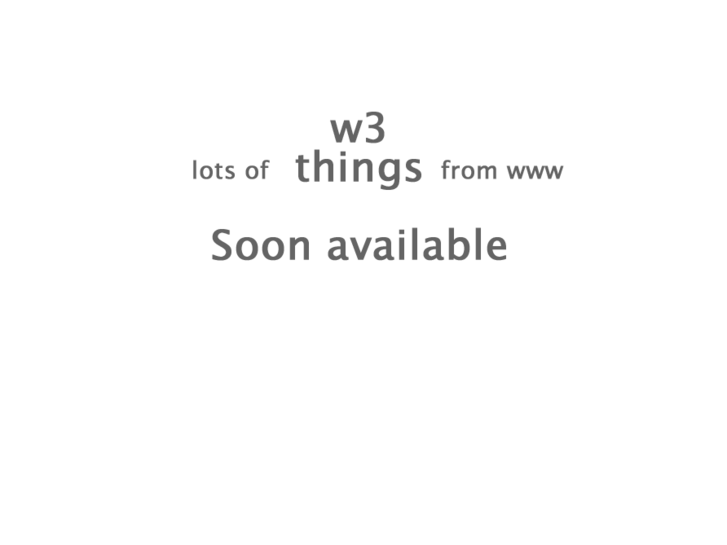 www.w3things.com