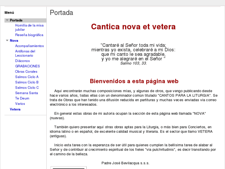 www.canticanovaetvetera.org