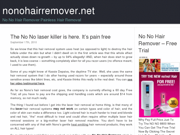 www.nonohairremover.net