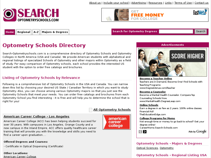 www.search-optometryschools.com