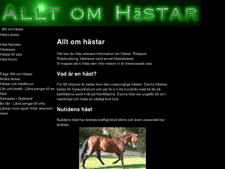 www.alltomhastar.com