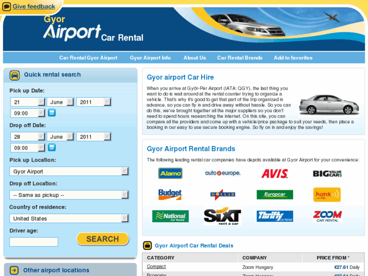 www.gyorairportcarrental.com