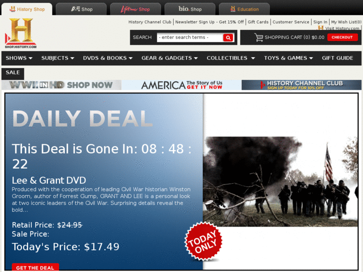 www.historydailydeals.com