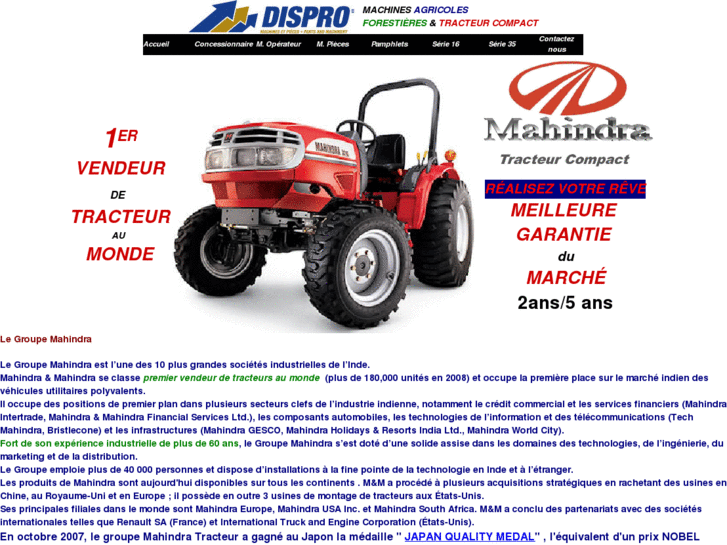 www.mahindradispro.com