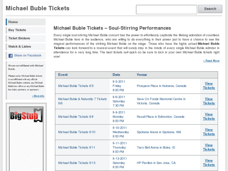 www.michaelbubleticket.com