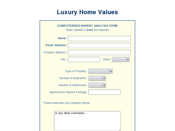 www.myluxuryhomevalue.com