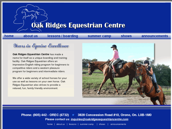 www.oakridgesequestriancentre.com