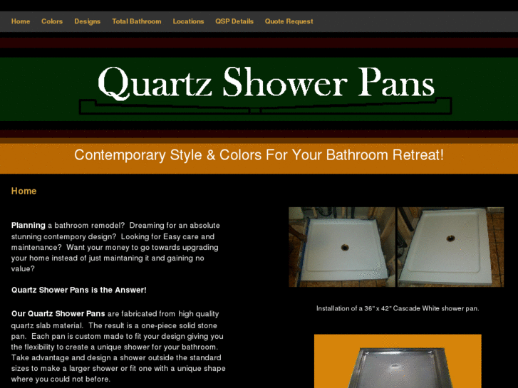 www.quartzshowerpans.com