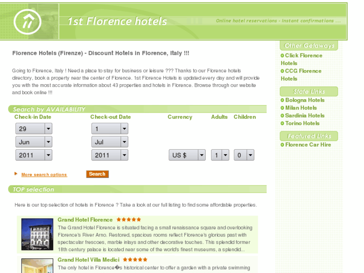 www.1stflorencehotels.com