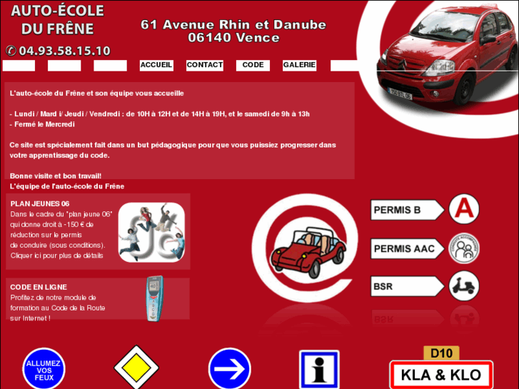 www.autoecoledufrene.com