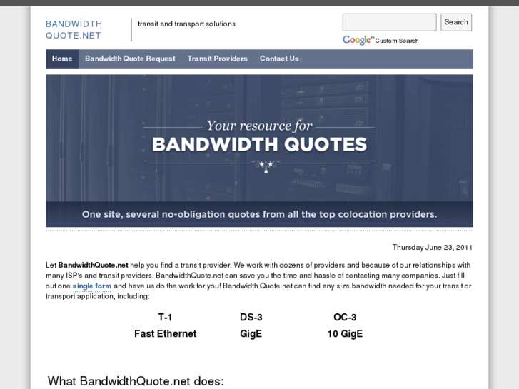 www.bandwidthquote.net