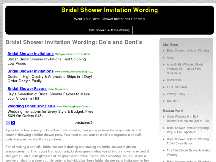 www.bridalshowerinvitationwording.org