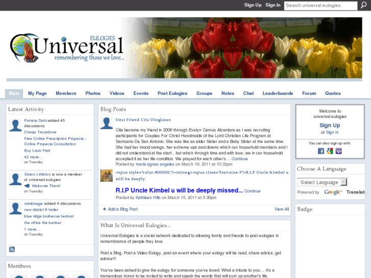 www.universaleulogies.com