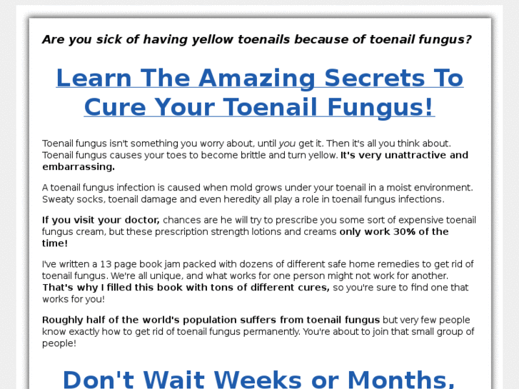 www.curetoenailfungus.info