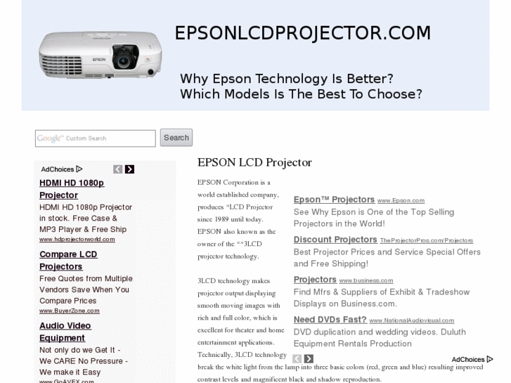 www.epsonlcdprojector.com