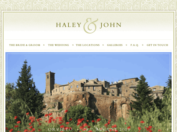 www.haleyandjohnthewedding.com