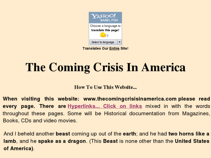 www.thecomingcrisisinamerica.com