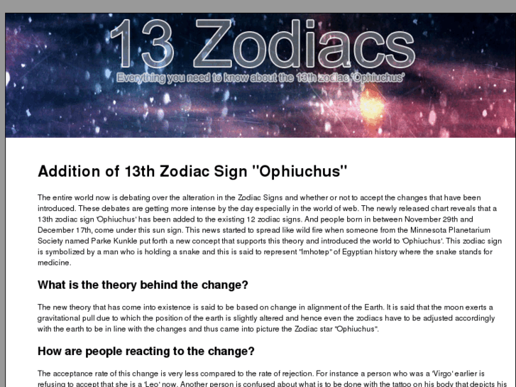 www.13zodiacs.com