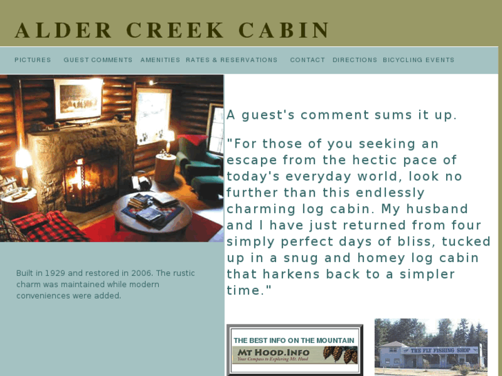 www.aldercreekcabin.com