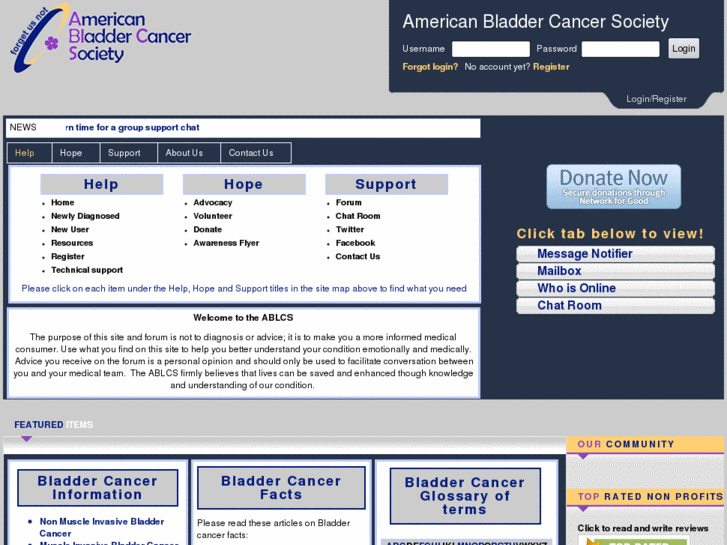 www.bladdercancersupport.org
